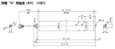 電動(dòng)輥筒 雙槽“O”帶輸送（R5） 內螺紋